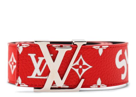 supreme lv belt red|supreme lv belt retail price.